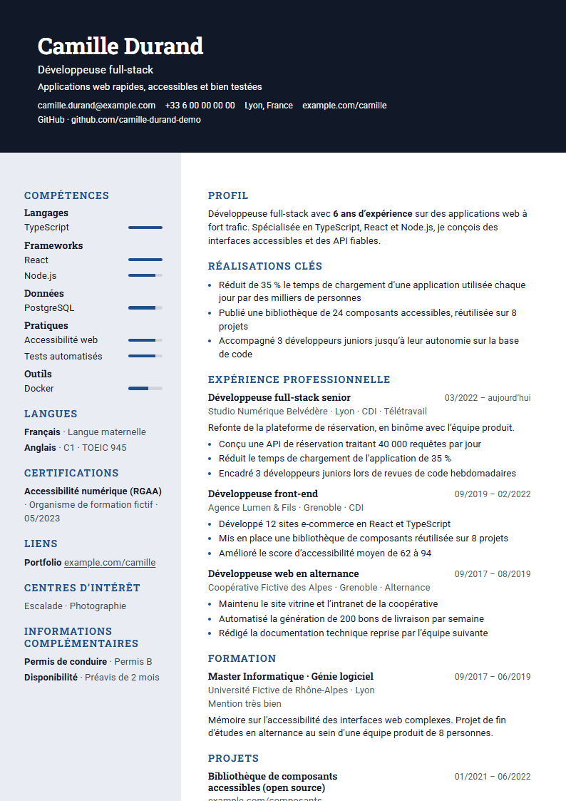 Aperçu du modèle Bicolore